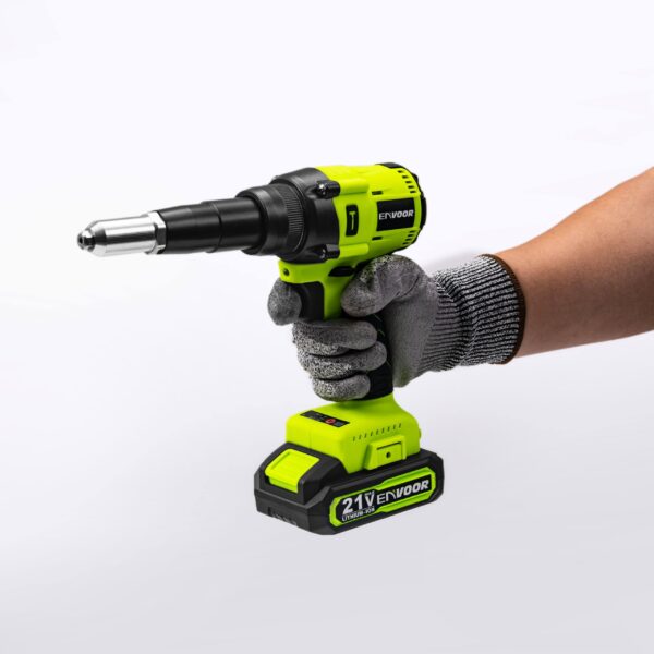 2 Brushless Electric Rivet Gun Cordless Rivet Nut Gun Drill Insert Power Tools